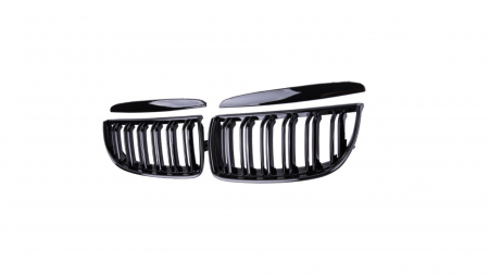 Grile aerisire - Set 2 grile duble, negru lucios, M Design pentru BMW E90 Nonfacelift