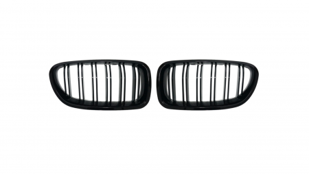 Grile aerisire - Set 2 grile duble, negru lucios, M Design pentru BMW F10