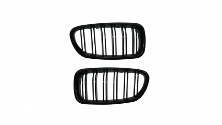 Set 2 grile duble, negru lucios, M Design pentru BMW F10 [4]