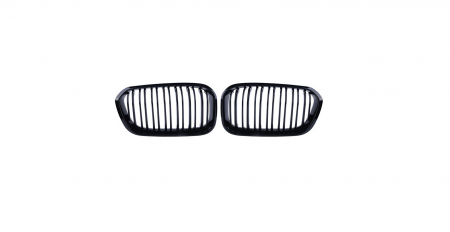 Set 2 grile duble, negru lucios, M Design pentru BMW F20 Facelift [1]