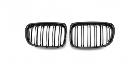 Grile aerisire - Set 2 grile duble, negru lucios, M Design pentru BMW X1 E84