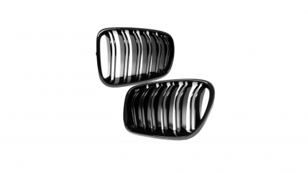 Set 2 grile duble, negru lucios, M Design pentru BMW X3 F25 Nonfacelift [6]