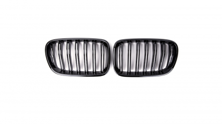 Grile aerisire - Set 2 grile duble, negru lucios, M Design pentru BMW X3 F25 Nonfacelift