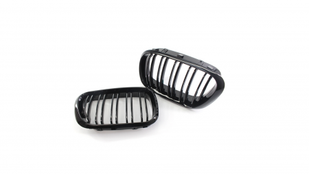 Set 2 grile duble, negru lucios, M Design pentru BMW X5 E53 Nonfacelift [1]