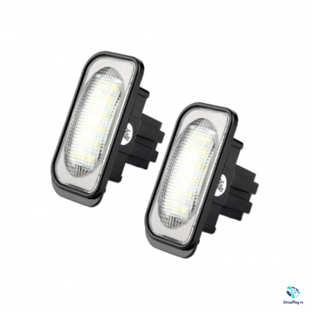 Set 2 Lampi Iluminare Numar Inmatriculare LED pentru Mercedes W203 [4]