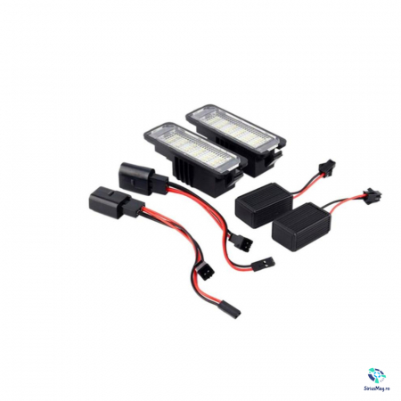 Iluminare - Set 2 Lampi Iluminare Numar Inmatriculare Led pentru Volkswagen Golf