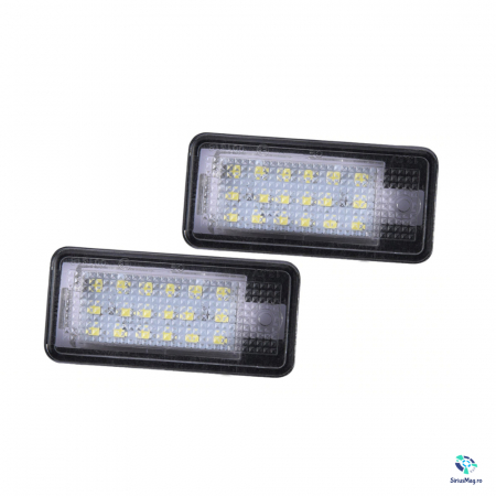 Tuning auto - Set 2 Lampi Iluminare Numar LED pentru Audi A3 A4 A6 A8 Q7