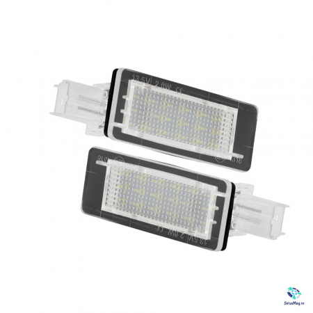 Dacia - Set 2 Lampi Iluminare numar LED pentru Dacia & Renault Laguna