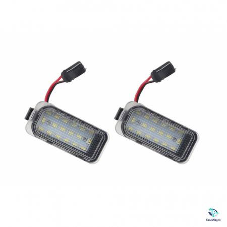 Tuning auto - Set 2 Lampi Iluminare Numar LED pentru Ford Fiesta Focus