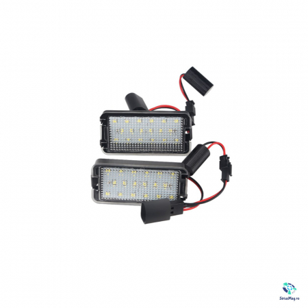 Iluminare - Set 2 Lampi Iluminare numar Led pentru Seat Leon