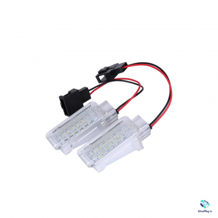 Porsche - Set 2 Lampi LED pentru Portiera/Picioare Volkswagen Seat Skoda