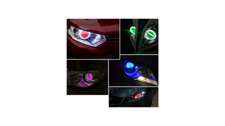 Set 2 LED-uri Devil Eyes RGB 2.5' cu control din telefon [2]