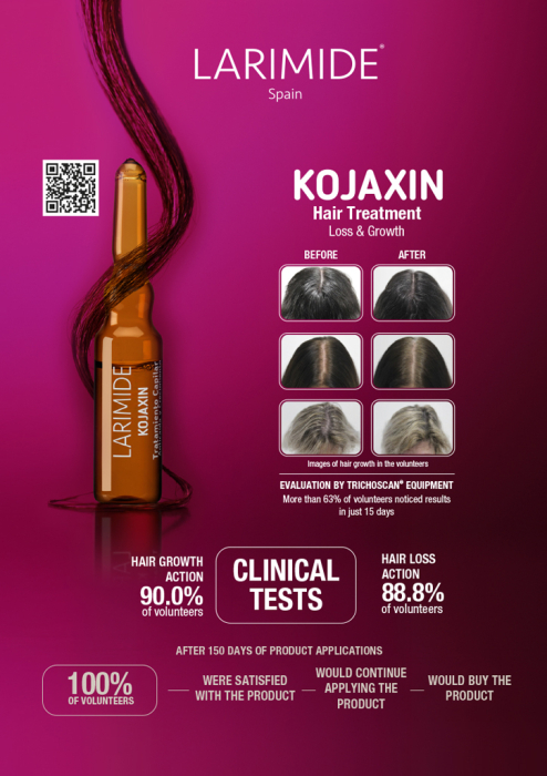 LARIMIDE KOJAXIN Serum Capilar Anti-cădere Păr – 15 x4ml [5]