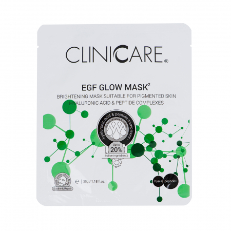 Ten uscat - CLINICCARE EGF Glow Mască Anti-pigmentare