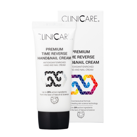 Îngrijire corporală - CLINICCARE Premium Time Reverse Cremă Mâini - 50ml