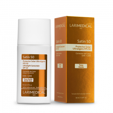 LARIMIDE - LARIMEDICAL Cremă protecție solară Satin 50 Dark - 50ml