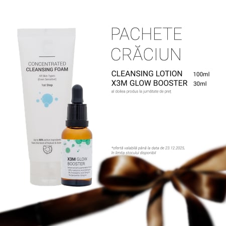Pachet Sărbători CLINICCARE™ Foam Cleansing & Glow Booster