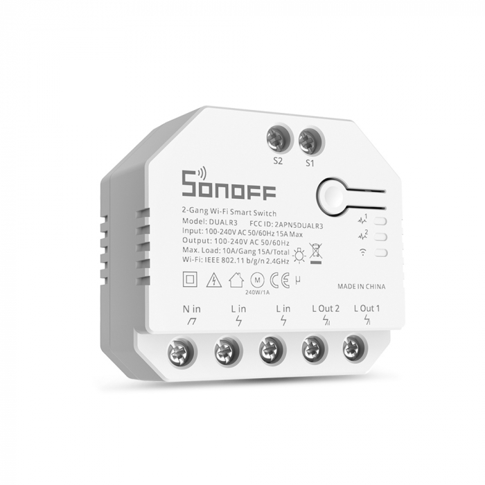 Sonoff Dual R3 - releu smart WiFi cu 2 canale si monitorizare consum [3]