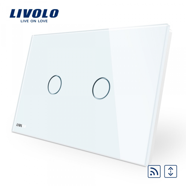 Întrerupător touch RF acționare jaluzele Livolo Standard Italian [1]