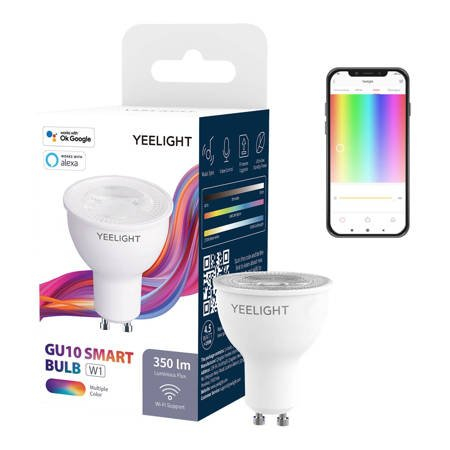Spot LED smart RGBCCT GU10 W1 Yeelight, compatibil cu SmartThings, Alexa, Google si Razer Chroma [1]