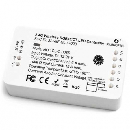 Controller banda LED RGB+CCT ZigBee Plus Gledopto [1]