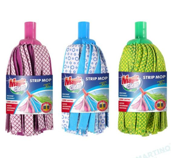Rezerva pentru mop MAGIC CLEAN PREMIUM Strip Mop Super Color XL [1]
