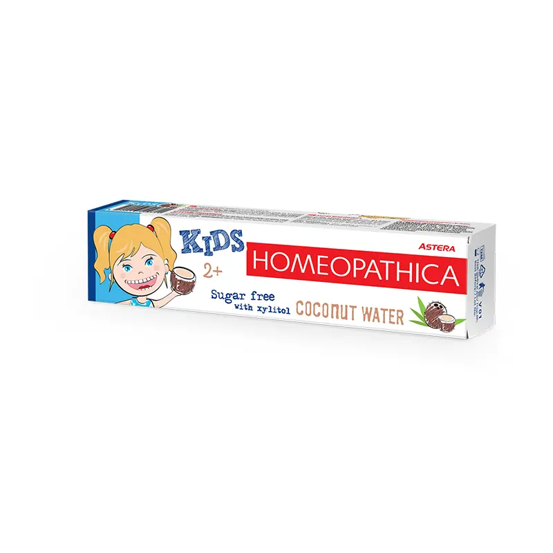 Pasta de dinti ASTERA HOMEOPATHICA KIDS 2+ Coconut Water 50 ml [1]
