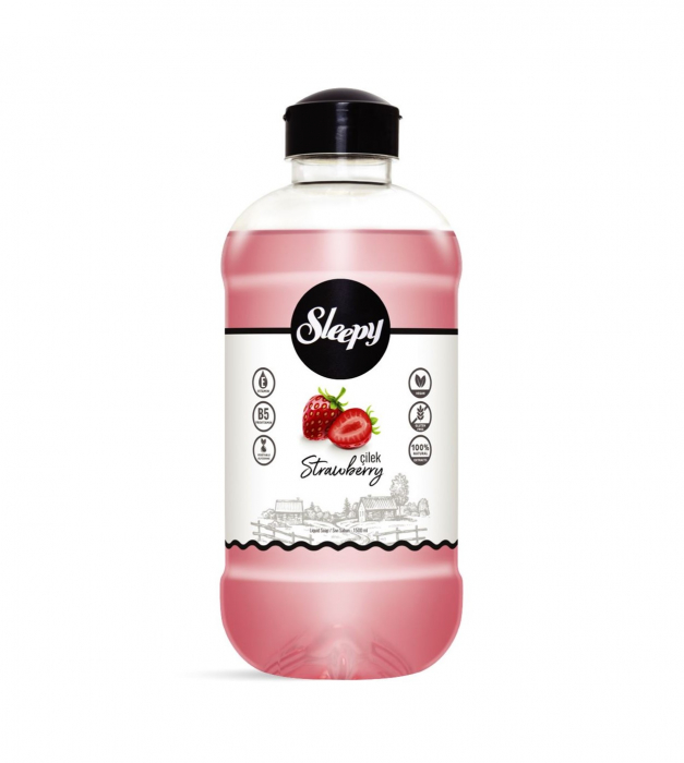 Săpun lichid Sleepy cu aromă de Căpșună, 1500 ml [1]