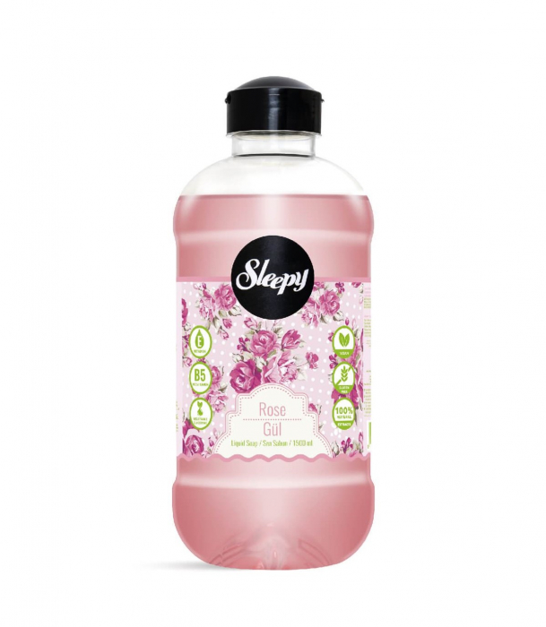 Săpun lichid Sleepy cu aromă de Trandafir, 1500 ml [1]
