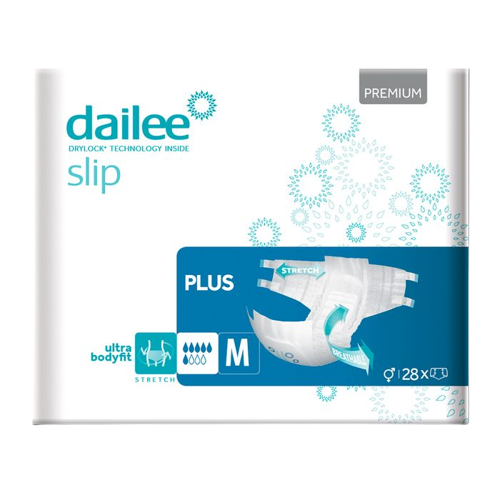 Scutece adulti Dailee Slip Plus Premium 6 pic., marimea M, 80-145 cm, 28 buc. [1]