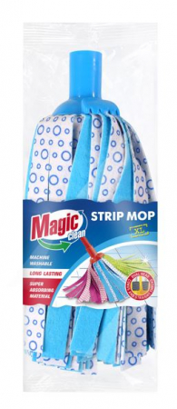Rezerva pentru mop MAGIC CLEAN PREMIUM Strip Mop Super Color XL [4]