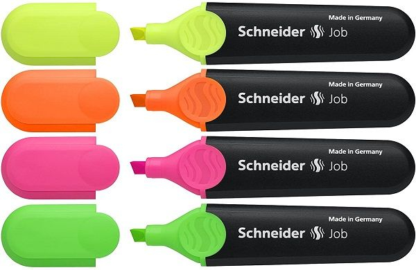 Set textmarker Schneider Job 4 culori/set [1]