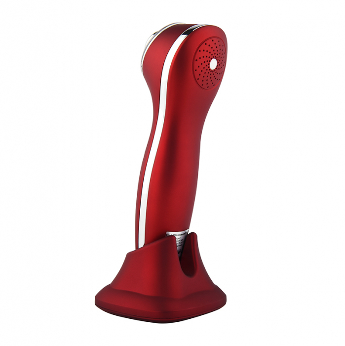 Aparat rejuvenare faciala 7 in 1 ultrasonic-foton, lifting, prevenire acnee, antirid, curatare si hidratare ten, rosu [2]