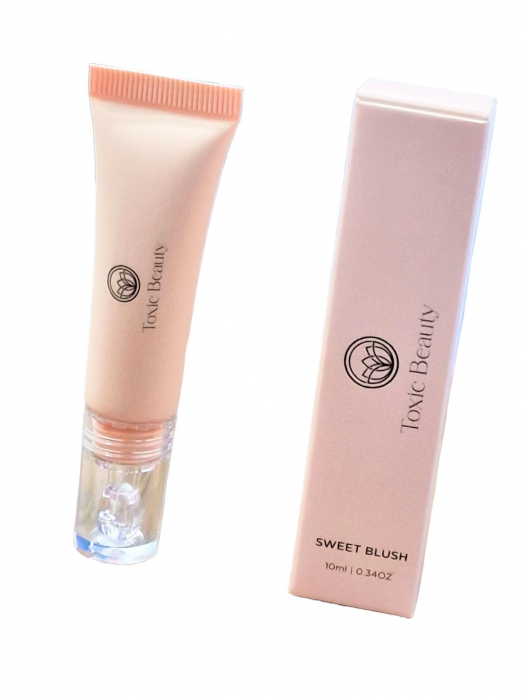 Blush lichid cremos 2in1 pentru un look natural stralucitor Cheek Kiss Vegan, Temptation [6]