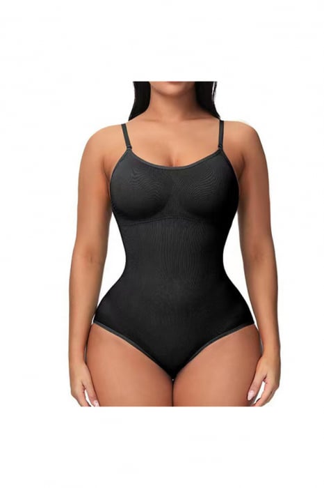 Body modelator shapewear fara cusaturi cu push-up, S, negru [5]