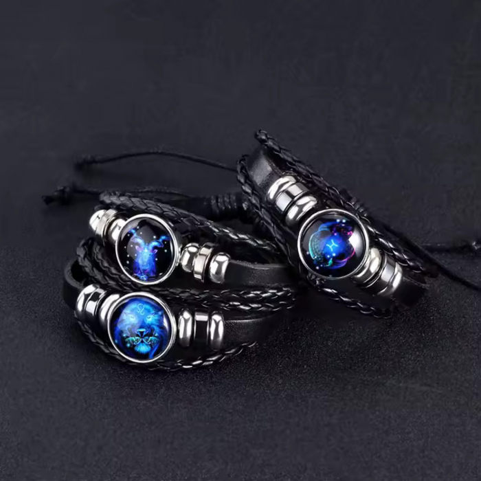 Bratara manifestarii pentru calm si noroc alunga negativitatea cu semne zodiacale este reglabila si unisex, Sagetator [5]