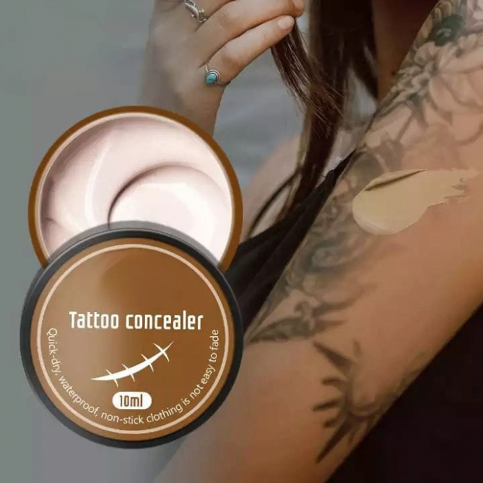 Corector pentru tatuaje cearcane cicatrici acnee rezistent la apa cu uscare rapida, Nude, 10 ml [4]