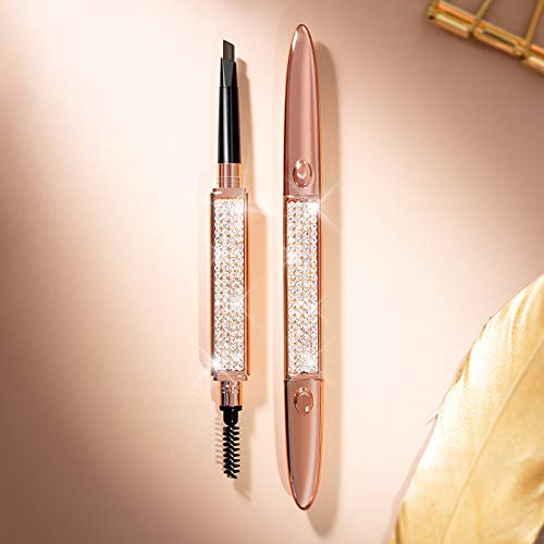 Creion sprancene rezistent la transfer pentru un look natural cu cristale aplicate, Chestnut brown [2]