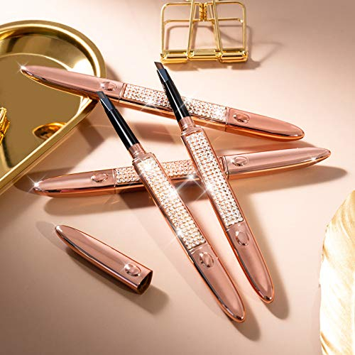 Creion sprancene rezistent la transfer pentru un look natural cu cristale aplicate, Chestnut brown [3]