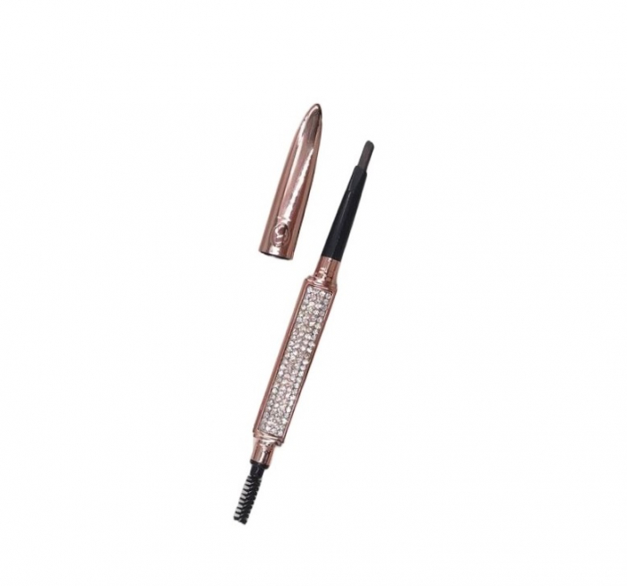 Creion sprancene rezistent la transfer pentru un look natural cu cristale aplicate, dark coffee [5]