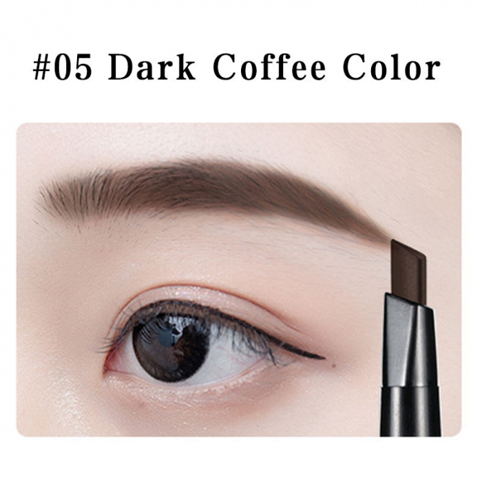 Creion sprancene rezistent la transfer pentru un look natural cu cristale aplicate, dark coffee [3]