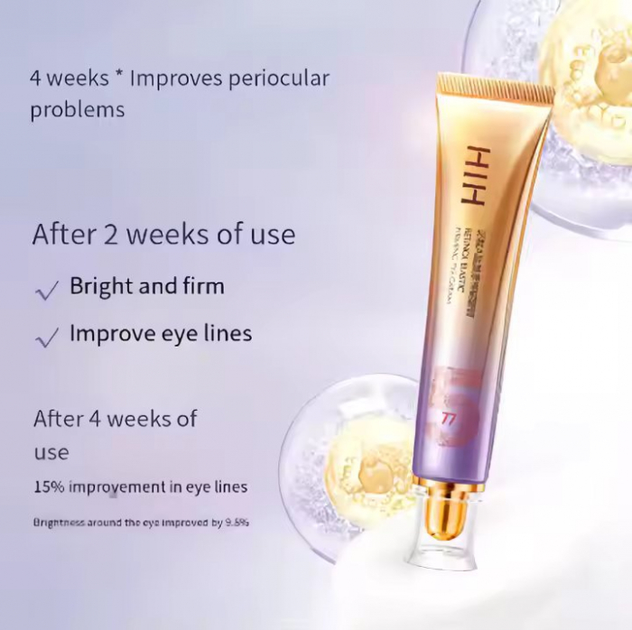 Crema pentru albire cearcane si riduri cu retinol HIH, 30 ml [4]