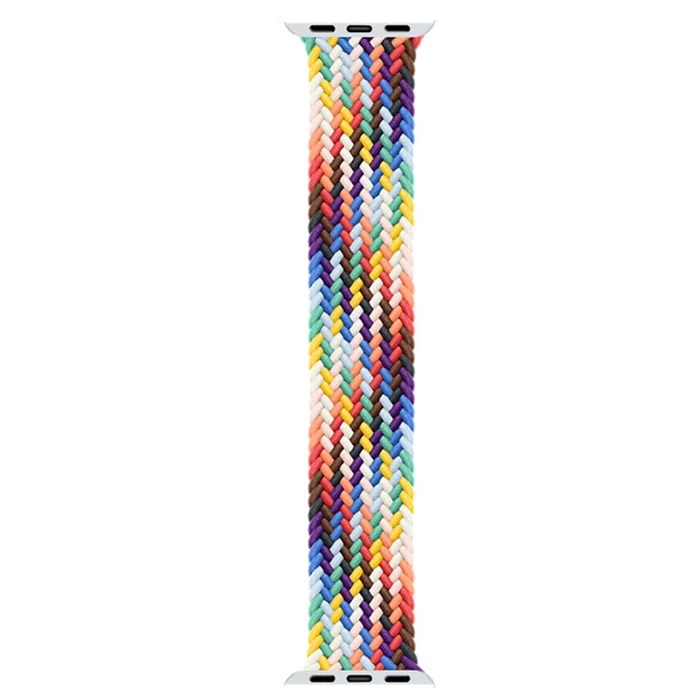 Curea impletita curcubeu smartwatch Apple Watch 38-40-41 mm Pride, multicolor [4]
