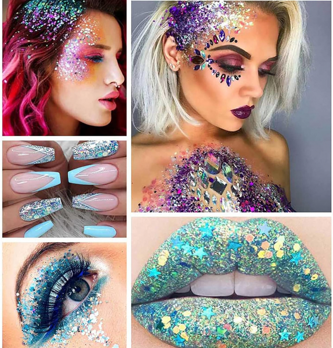 Fard cu sclipici pentru fata, corp si buze, Roll On [10]