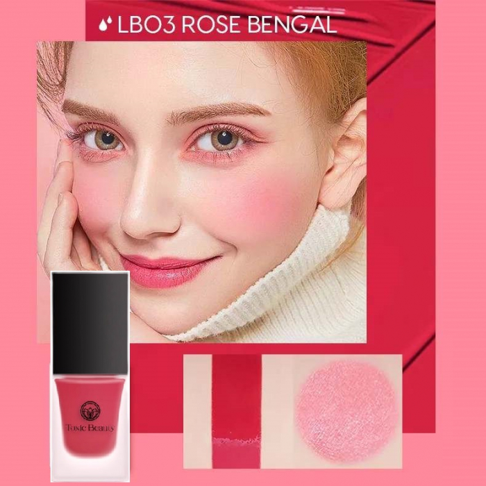 Fard de obraz cremos lichid aspect natural Vegan cu ingrediente naturale si vitamine, Rose Bengal, 15 ml [2]
