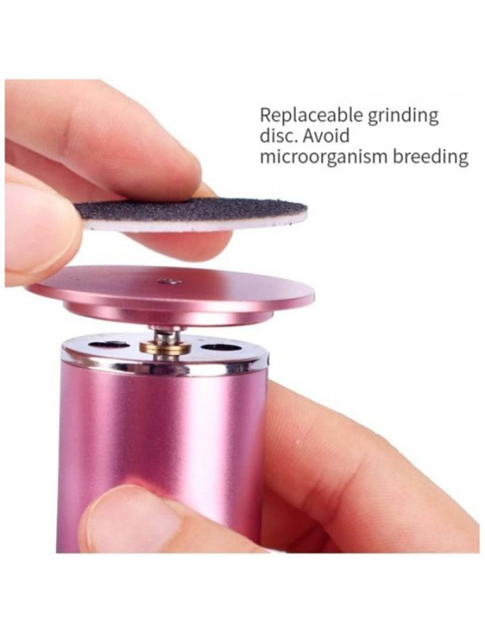 Freza electrica profesionala pentru picioare, indepartare piele uscată, crapata, tare și calusuri, OEM [7]