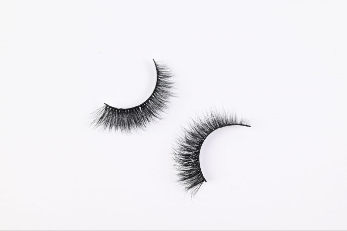 Gene false banda efect Russian Volume 3D Extreme Mink curbura D silk cat-eye, negru [4]