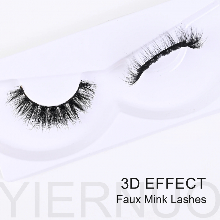 Gene false banda efect Russian Volume 3D Extreme Mink curbura D silk cat-eye, negru [3]
