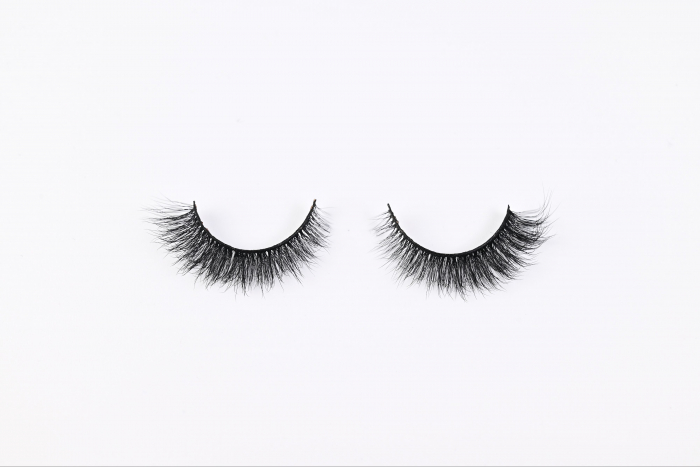 Gene false banda efect Russian Volume 3D Extreme Mink curbura D silk cat-eye, negru [5]
