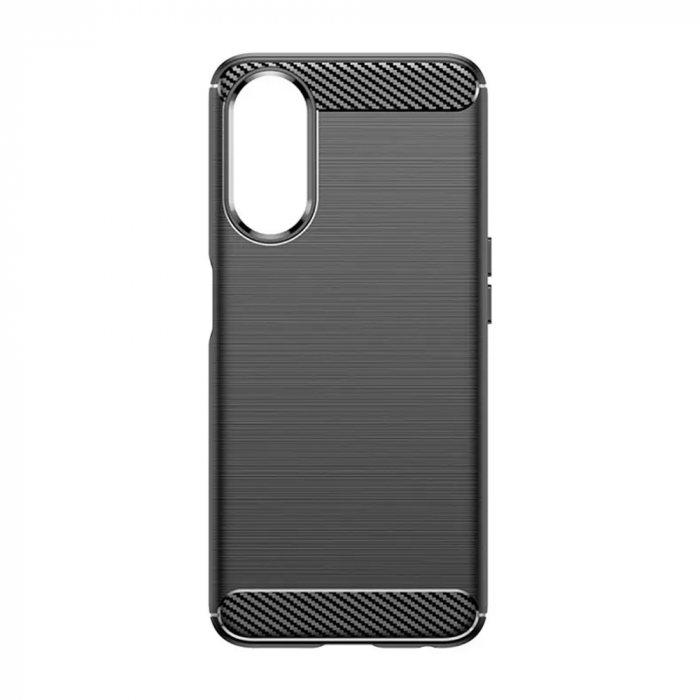 Husa pentru Oppo A58 5G / A78 5G - Techsuit Carbon Silicone - Black